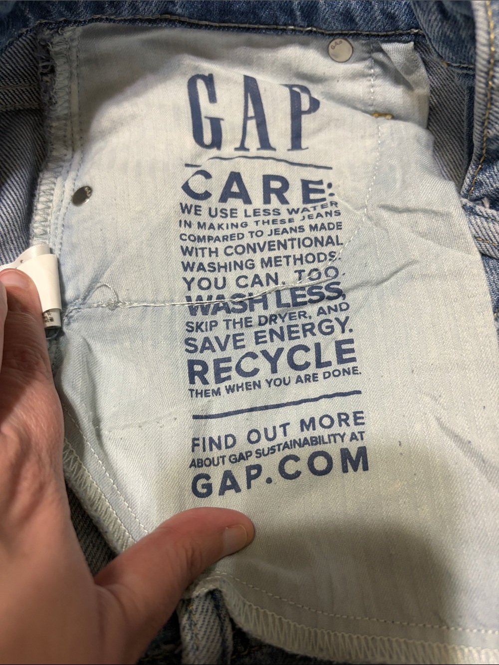 NWOT GAP Baggy Mid-Rise Ultra Denim Soft Light Wash Jeans Y2K 90s Size 25/0 - Picture 9 of 10